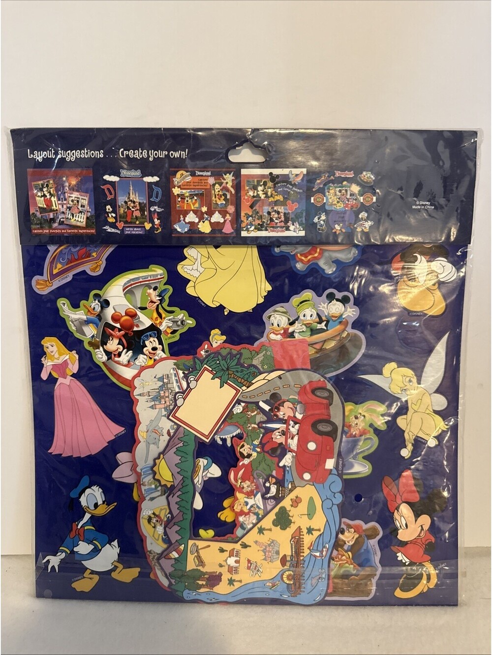 Disneyland Capture The Magic Scrapbook Kit New. Paper Sheets,stickers and Frames